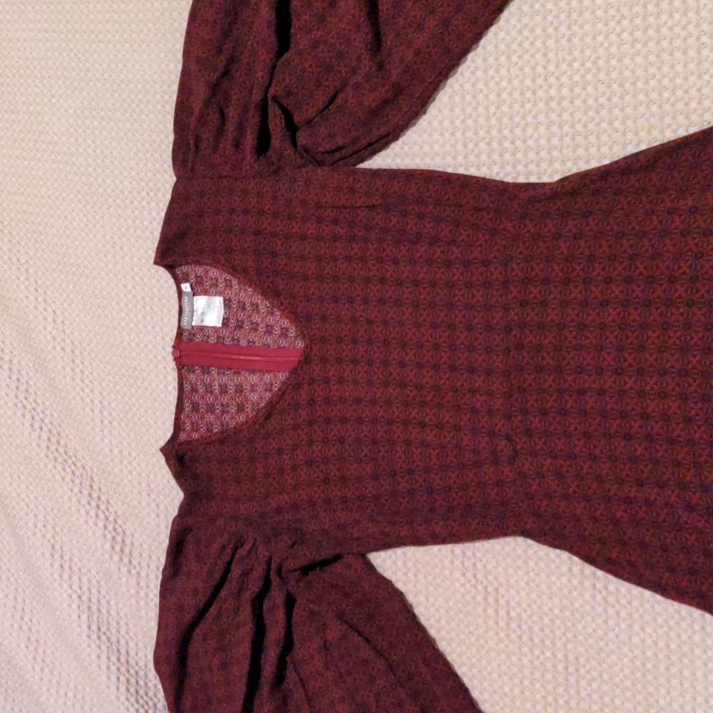 Earthbound Trading Co. burgundy maxi dress